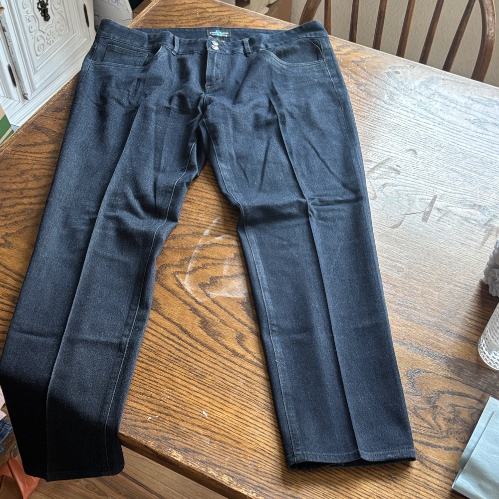 Steve Harvey Dark Wash High-Rise Jeans